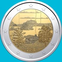 Финляндия 2 евро 2018 год. Финская сауна