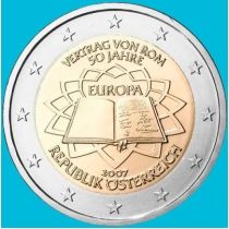 Австрия 2 евро 2007 год. Римский договор