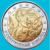 Италия 2 евро 2005 год. Европейская Конституция