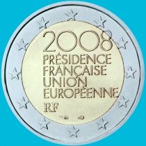 Франция 2 евро 2008 год. Председательство Франции в Совете Европейского союза