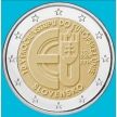 Монета Словакия 2 евро 2014 год. 10 лет вхождению Словакии в ЕС