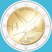 Монета Эстония 2 евро 2023 год. Деревенская ласточка