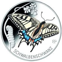 Германия 5 евро 2023 год. Бабочка Махаон. G