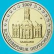 Монета Германия 2 евро 2009 год. Саар. D