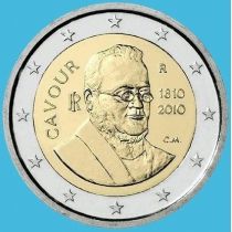 Италия 2 евро 2010 год. Камилло Кавур