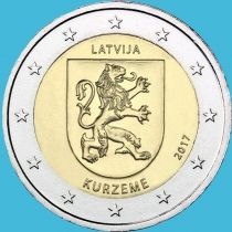Латвия 2 евро 2017 год. Историческая область Курземе