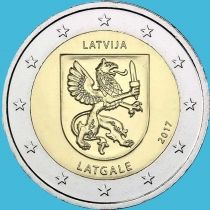 Латвия 2 евро 2017 год. Историческая область Латгалия