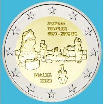 Мальта 2 евро 2020 год. Храмовый комплекс Скорба