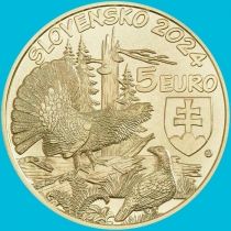 Словакия 5 евро 2024 год. Западный Глухарь