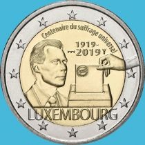 Люксембург 2 евро 2019 год. Всеобщее избирательное право