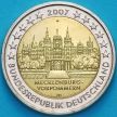 Монета Германия 2 евро 2007 год.  Мекленбург. А