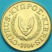 Монета Кипр 5 центов 2004 год.