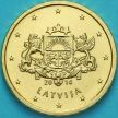 Монета Латвия 10 евроцентов 2014 год.