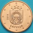 Монета Латвия 5 евроцентов 2014 год.