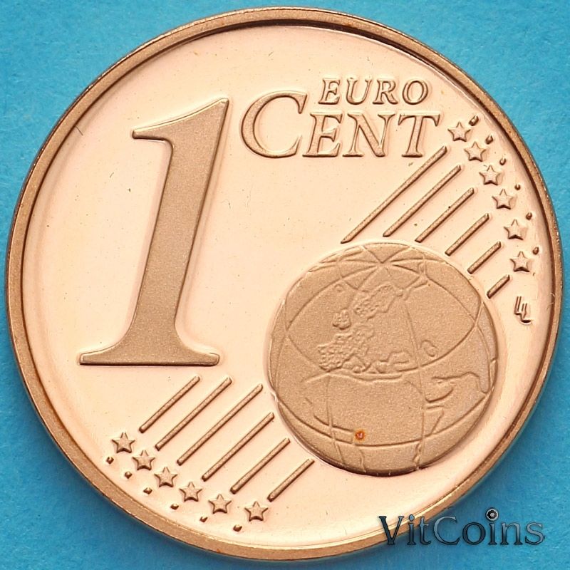 Монета Германия 1 евроцент 2002 год. F. Пруф. Монета Германия 1 евроцент 2002 год. F. Пруф.