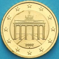 Германия 50 евроцентов 2002 год. F. Пруф