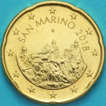 Сан Марино 20 евроцентов 2018 год.