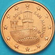 Сан Марино 5 евроцентов 2006 год.