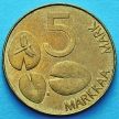 Монета Финляндии 5 марок 1993 год.