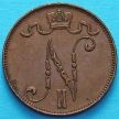 Монета Финляндии 5 пенни 1913 год.