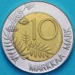 Монета Финляндия 10 марок 1997 год.