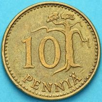 Финляндия 10 пенни 1963 год.