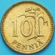 Монета Финляндия 10 пенни 1965 год.