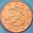 Монета Финляндия 1 евроцент 2005 год. BU Монета Финляндия 1 евроцент 2005 год. BU