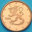 Монета Финляндия 1 евроцент 2004 год. М