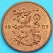 Монета Финляндия 1 пенни 1923 год.