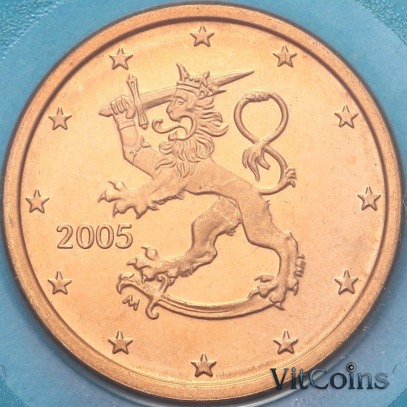 Монета Финляндия 2 евроцента 2005 год. BU Монета Финляндия 2 евроцента 2005 год. BU