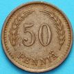 Монета Финляндии 50 пенни 1942 год. Медь