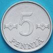 Монета Финляндия 5 пенни 1981 год.