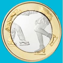 Финляндия 5 евро 2015 год. Фигурное катание