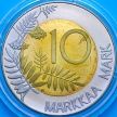 Монета Финляндия 10 марок 2001 год. Proof