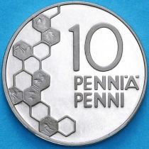 Финляндия 10 пенни 2001 год. Proof