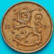 Монета Финляндия 10 пенни 1936 год.