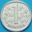 Монета Финляндия 1 марка 1966 год. Серебро.