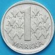 Монета Финляндия 1 марка 1967 год. Серебро.