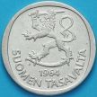Монета Финляндия 1 марка 1964 год. Серебро.