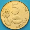 Монета Финляндия 5 марок 1999 год. Кольчатая нерпа.