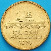 Финляндия 5 марок 1974 год. Ледокол Варма.
