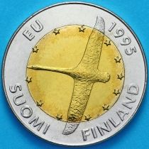 Финляндия 10 марок 1995 год. Вступление Финляндии в Европейский союз