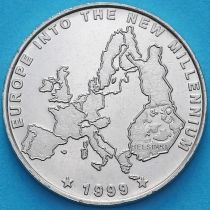 Финляндия жетон монетного двора 1999 год. Миллениум, председательство в ЕС