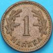 Монета Финляндия 1 марка 1943 год.