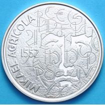 Финляндия 10 евро 2007 год. Михаэль Агрикола. Серебро