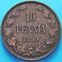 Финляндия 10 пенни 1899 год.