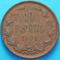 Финляндия 10 пенни 1900 год.