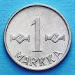 Монета Финляндии 1 марка 1953-1962 год.