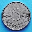 Монета Финляндии 5 марок 1952 год.